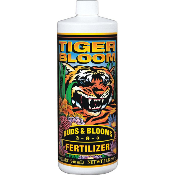 FoxFarm Tiger Bloom 1 Qt. 2-8-4 Concentrate Liquid Plant Fertilizer FTBQ