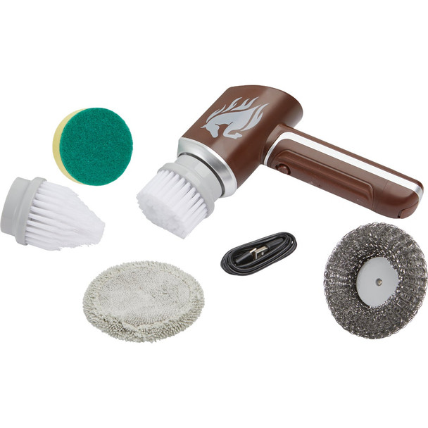 Ruby Horsepower Handheld Cordless Power Scrubber 17344-4