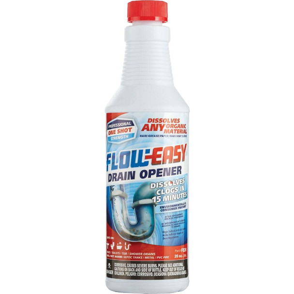 Flow-Easy 20 Oz. Liquid Drain Opener FE20 Pack of 12