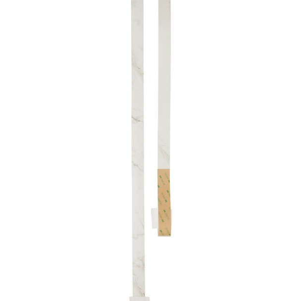 VT Industries Stretta Laminate Countertop White Marble End Cap Kit 160100
