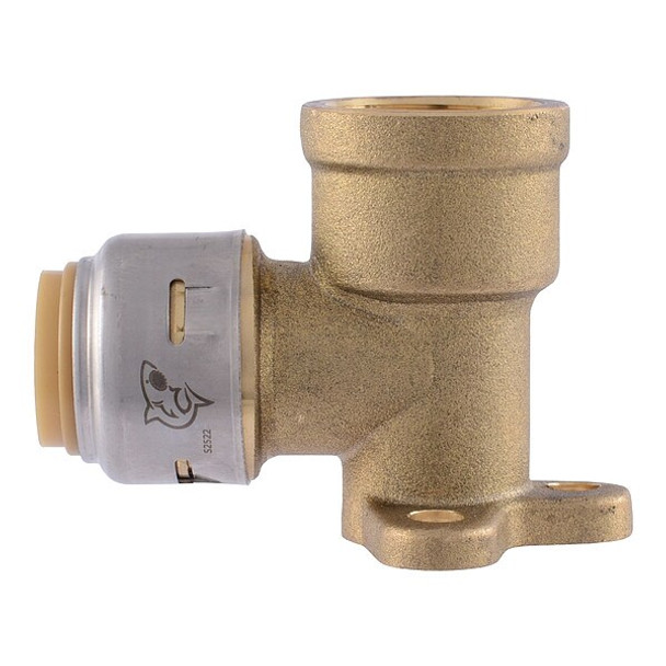 Sharkbite Max Adapter,Brass,1/2 in Size A Pipe Size UR334