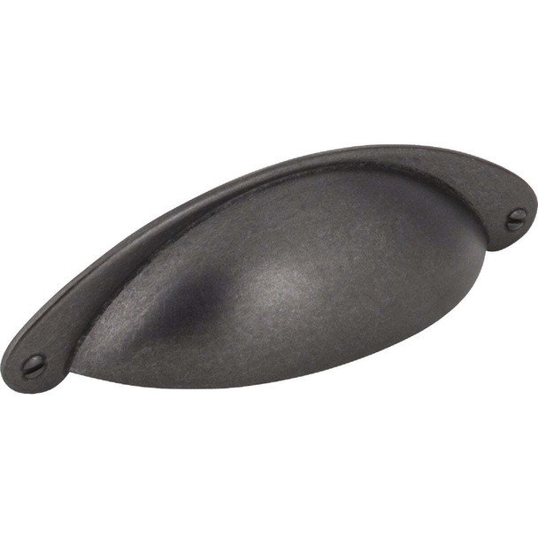 Jeffrey Alexander Lyon 4-15/16 In. Overall Length Gun Metal Cabinet Cup Pull