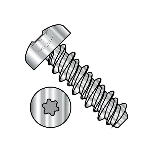 Self-Drilling Screw, #10-16 x 1 in, Stainless Steel Pan Head Torx Drive, 2000 PK