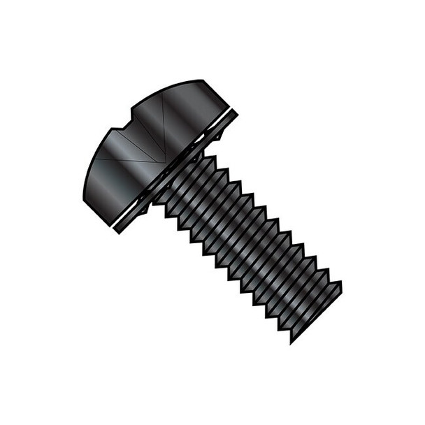 1/4"-20 x 1/2 in Phillips Pan Machine Screw, Zinc Plated Steel, 1000 PK