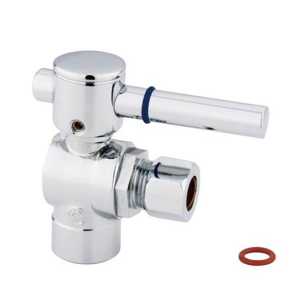 Concord CC43201DL 1/4" Turn Ball Valve 1/2" Sweat X 3/8" OD Comp CC43201DL