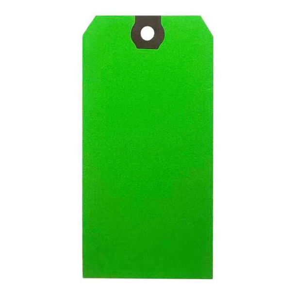Manufacturer Varies Shipping Tag, Colored, Green, PK500 61KU50