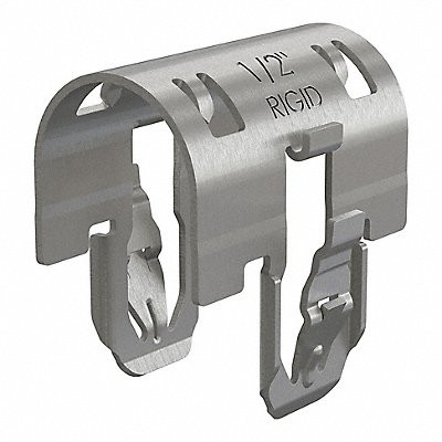 Dakota Systems Rigid Clamp,Spring Steel,1/2",400lb,Gray DS-CC-12R-PT/100
