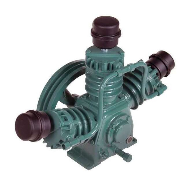 Air Compressor Pump, 2 hp, 3 hp, 1 Stage, 16 fl oz Oil Capacity, 3 Cylinder