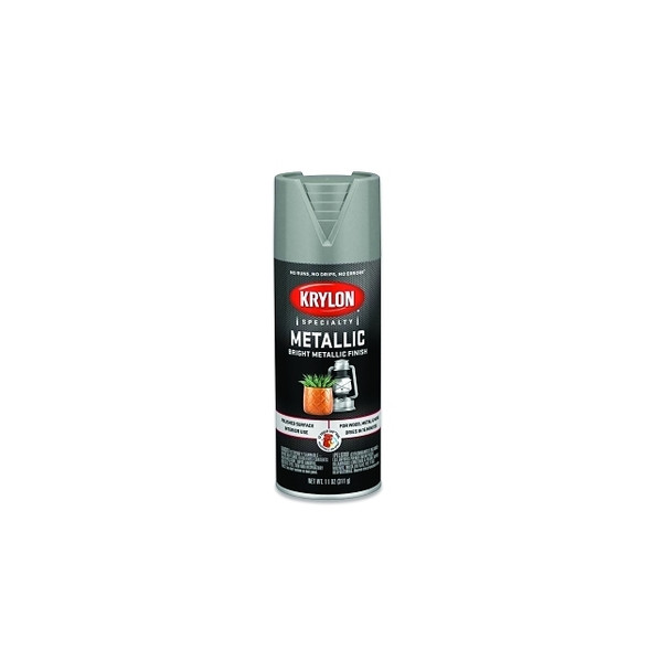 Metallic Paint, 11 oz Fill, Aerosol Can, Chrome Aluminum