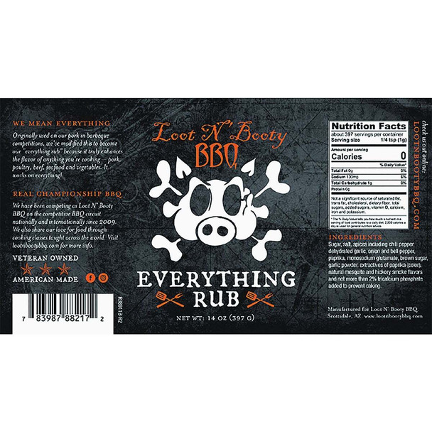 Loot N' Booty 14 Oz. Savory Everything Rub OW88217