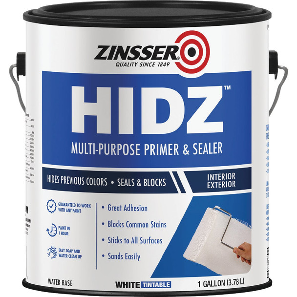 Zinsser HIDZ Multi-Purpose Primer and Sealer, White, 1 Gal. 373358
