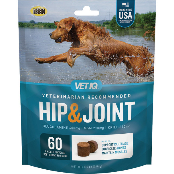 VetIQ 7.4 Oz. Chicken Flavored Hip & Joint Dog Chew (60-Pack) 183168