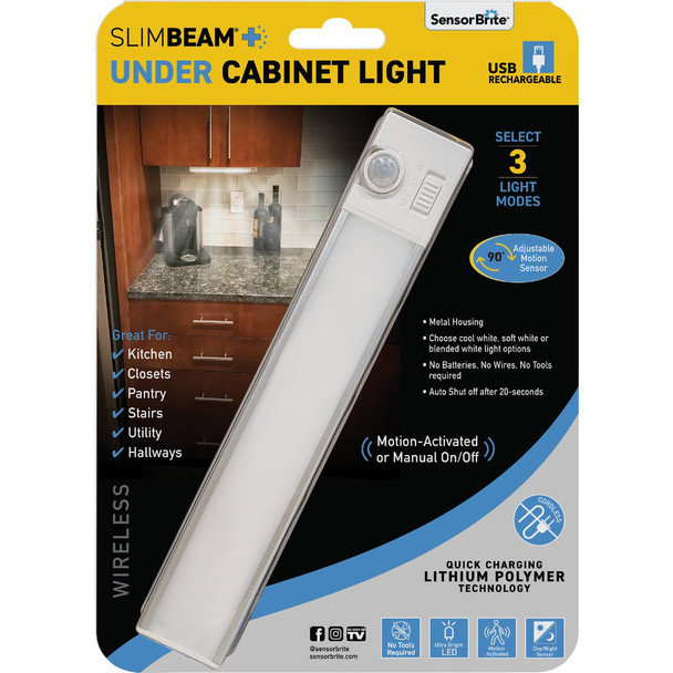 SensorBrite SlimBeam Rechargeable LED Under Cabinet Light SBUND-CD4