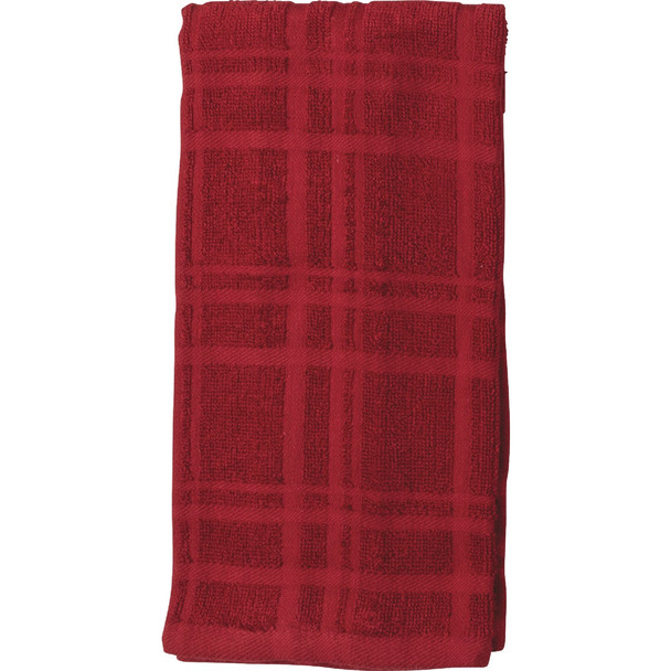 Kay Dee Designs Cinnabar Solid Terry Kitchen Towel (2-Pack) R6450 Pack of 3