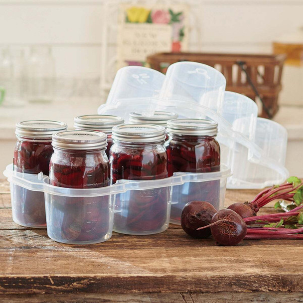 Roots & Harvest SafeCrate Quart Jar Storage Container (6 Jar Capacity) 1718