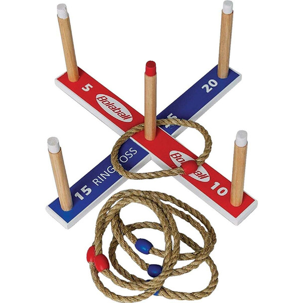 Ergode Bolaball Wooden Ring Toss Game 317573