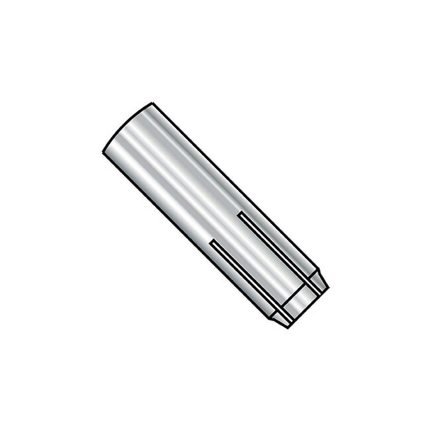 Short Drop-In Anchor, 3/8" Dia, 16" L, Stainless Steel Plain, 50 PK
