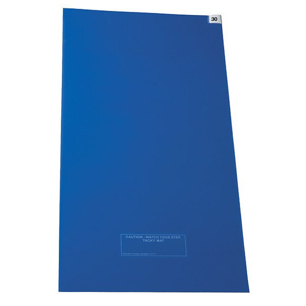 Manufacturer Varies Tacky Mat,Blue,18 x 45 In,PK4 5KDD2