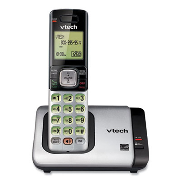 Vtech® CS6719-2 Two-Handset Cordless Telephone System, Silver/Black CS5119-2