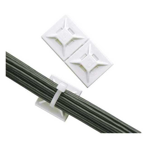 Panduit Cable Tie Mount,Adhesive Backed,PK100 ABMM-AT-C0