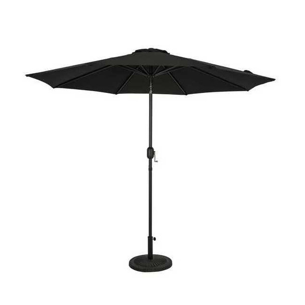Island Umbrella Octagon Umbrella Black NU6831