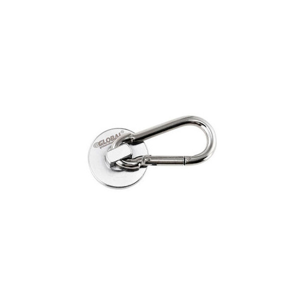 Global Industrial Neodymium Magnetic Carabiner Hook 45 Lbs. Pull 6/Pack