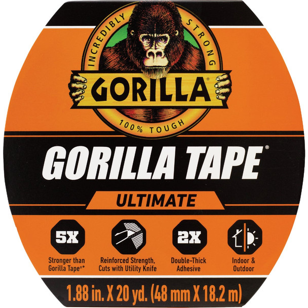 Gorilla 1.88 In. x 20 Yd. Ultimate Tape, Black 113499