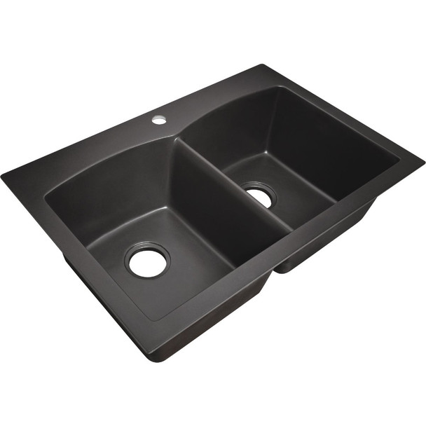 CMI 33x22x9 Dbl Blkgrnt Sink 132-6458