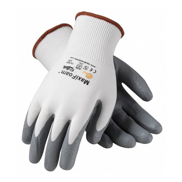 Maxifoam Premium VF,Coated Gloves,Nitrile,M,W/G,43FJ91,PR, M 1 PR 34-800V/M
