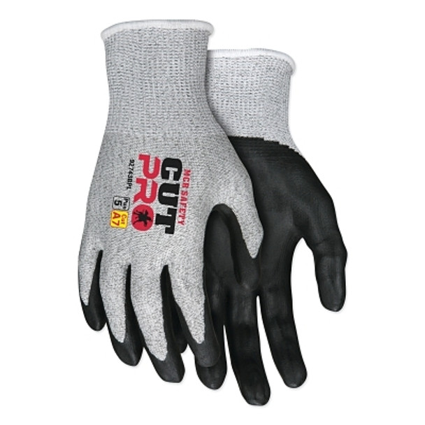 CutPro® 92743BP 13-ga HyperMax® Bi-Polymer Coated Gloves, Large, Salt-and-Pepper/Black Pack of 12
