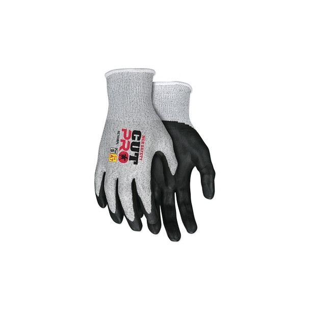 CutPro® 92743BP 13-ga HyperMax® Bi-Polymer Coated Gloves, Large, Salt-and-Pepper/Black Pack of 12