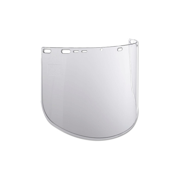 F40 Propionate Faceshield, 915-60, Uncoated, Clear, Unbound, 15.5 in L x 9 in, Bulk Pack of 50