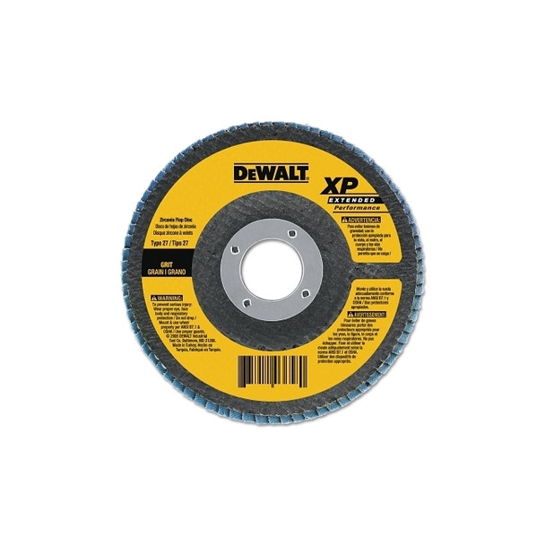 Type 29 Flap Disc, 4-1/2 in dia, 80 Grit, 5/8 in-11 TPI, Zirconia, 13300 RPM Pack of 10