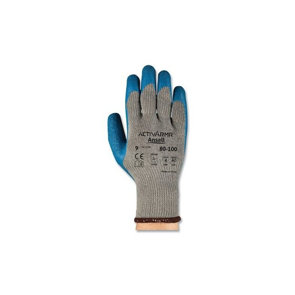 80-100 Multi-Purpose Gloves, Size 9, Blue/Gray Pack of 12