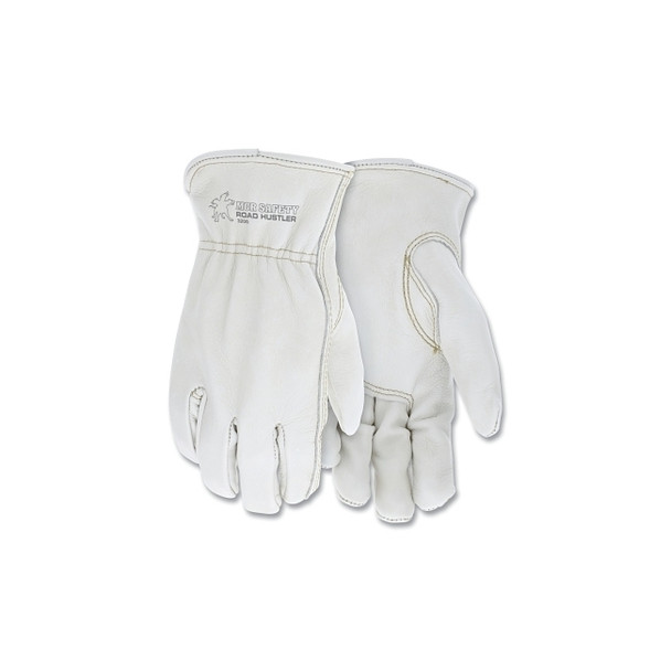 Unlined Drivers Gloves, Premium Grade Cowhide, X-Large, Keystone Thumb, Beige Pack of 12