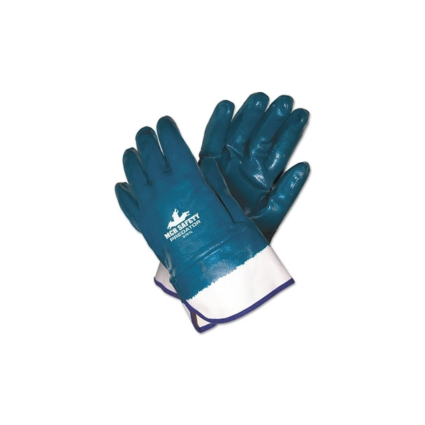Predator® Nitrile Coated Gloves, Large, Blue Pack of 12