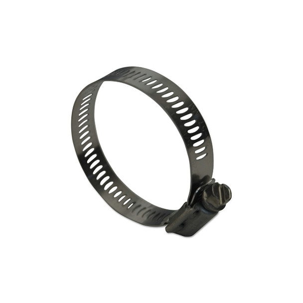 HSS Series Worm Gear Clamp, 1 9/16 in to 2-1/2 in Hose OD, Stainless Steel 300 Pack of 10