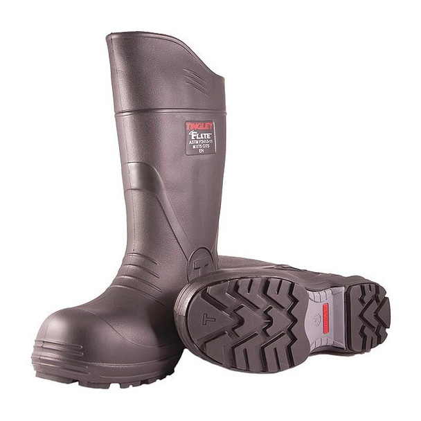 Men's Flite Tall Rubber Boots, Composite Toe, 15" Height, Black, 13