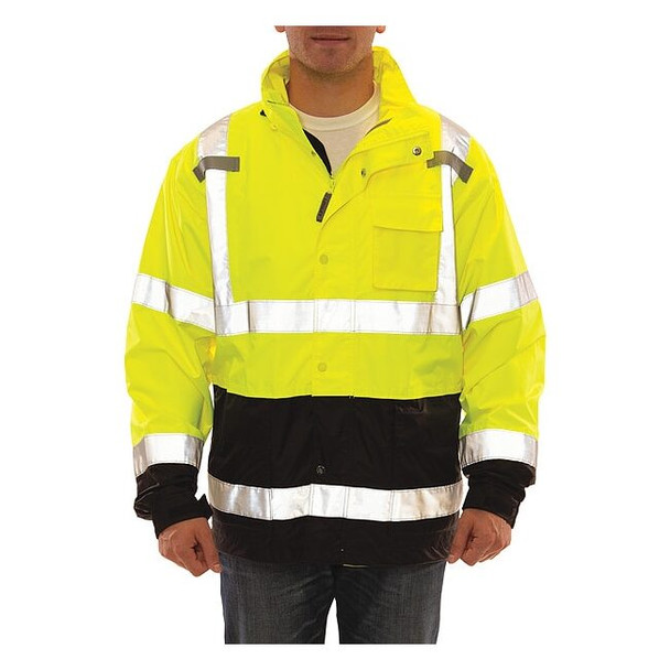 Tingley Men's Jacket, Polyurethane/Polyester, Green; Yellow, Xl J27122