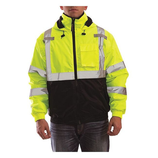 Tingley Jacket, Polyester, Class 3 R, Green; Yellow, L J26112