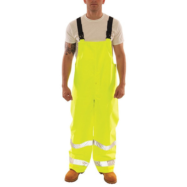 Tingley Rain Bib Overall,Class E,Yellw/Green,XL O24122