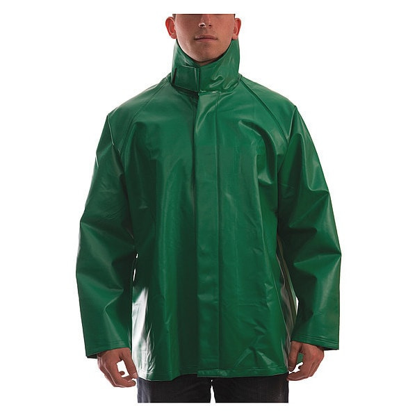 Tingley Safetyflex Chemical Splash Jacket, PVC, Green, 2XL J41008