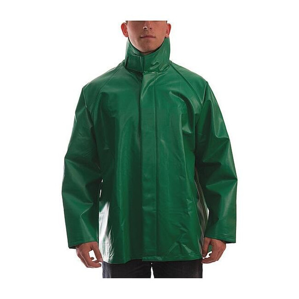 Tingley Safetyflex Chemical Splash Jacket, PVC, Green, 2XL J41008