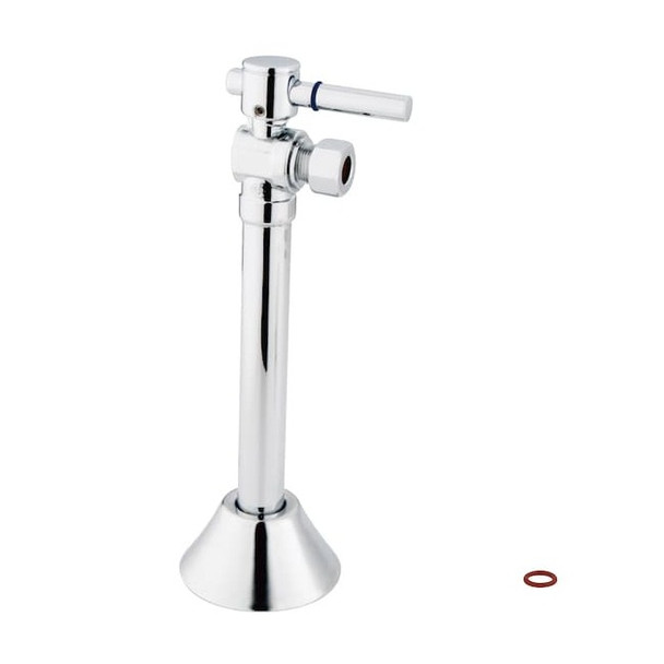 CC83201DL 1/2" Sweat 3/8" OD Comp Angle Shut Off Valve w/5 Extension