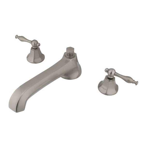 Kingston Brass Roman Tub Faucet, Brushed Nickel, Deck Mount KS4308NL