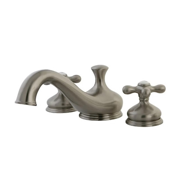 Kingston Brass Roman Tub Faucet, Brushed Nickel, Deck Mount KS3338AX