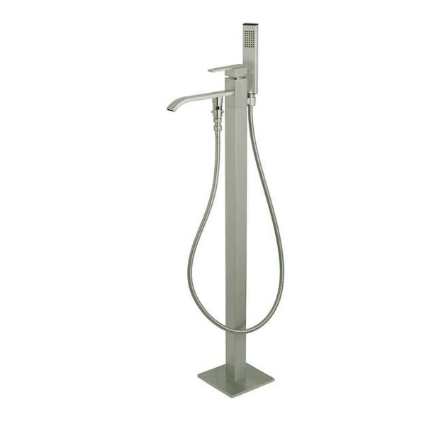 Kingston Brass Freestanding Tub Faucet, Brushed Nickel, Freestanding KS4138QLL