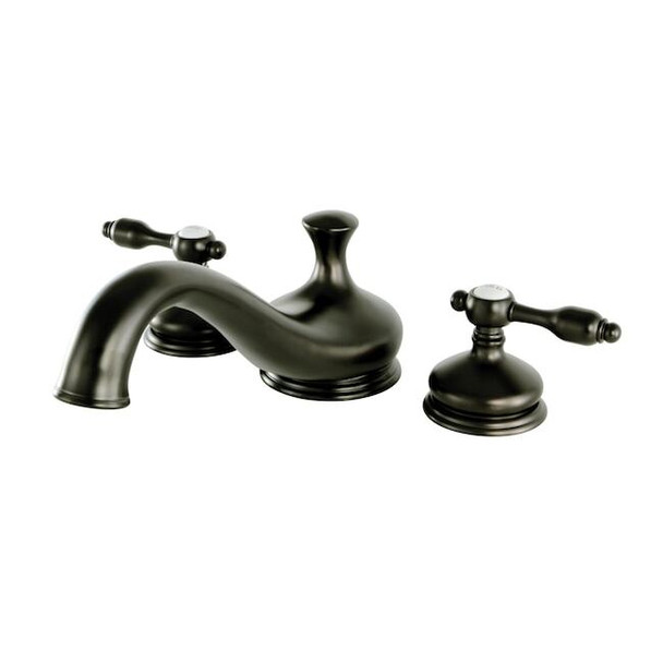 Kingston Brass Roman Tub Faucet, Oil Rubbed Bronze, Deck Mount KS3335TAL