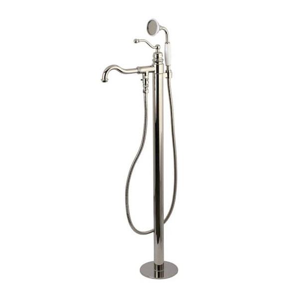 Kingston Brass Freestanding Tub Faucet, Polished Nickel, Freestanding KS7136ABL