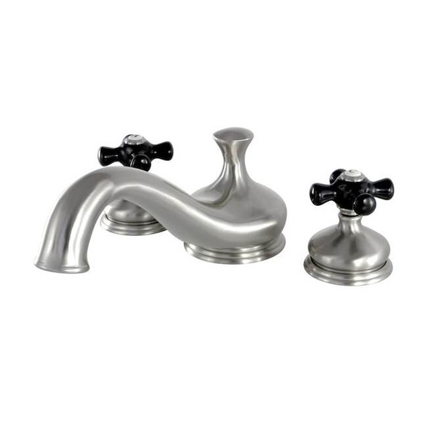 Kingston Brass KS3338PKX Roman Tub Filler with Cross Handle KS3338PKX